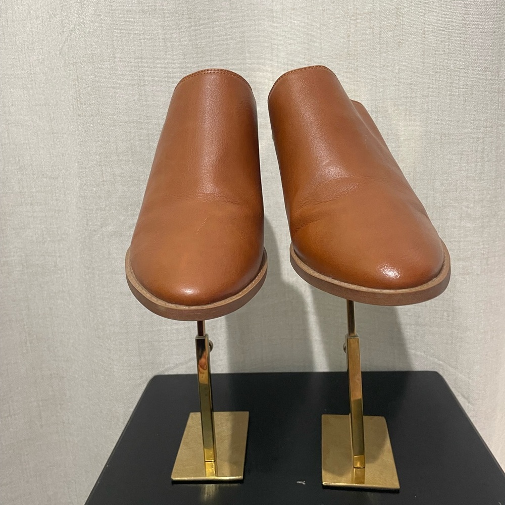 LOFT Brown Leather Women's Slip-On Loafers